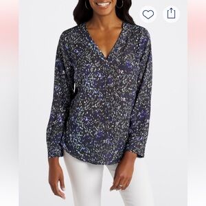 Stitch Fix Fortune & Ivy trixie mixed material blouse
